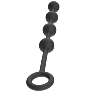 Analkette Hidden Desire Extreme schwer M Schwarz 34,5 x Ø 3 cm