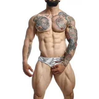 Dungeon Jockstrap Silberner Cockring Einheitsgröße