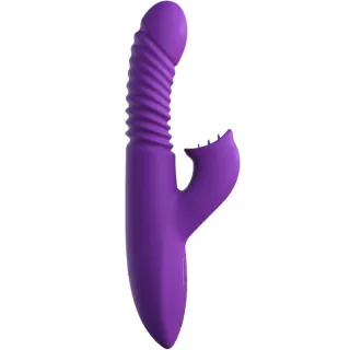 Vibrator Ultimate Thrusting Clit Stimulate-Her mit Stoßfunktion Lila 11,7 x 3,4 cm