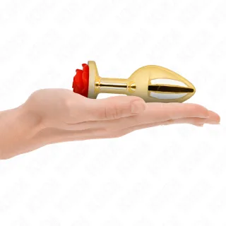 Analplug Gold Rose Rot L