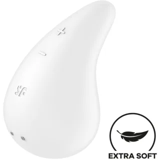 Vibrator Dew Drop Auflegen Weiß