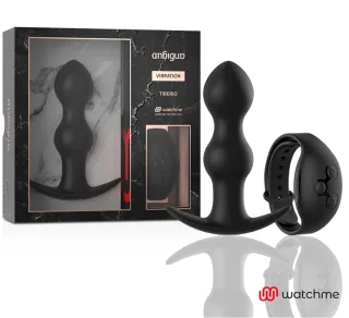 Tiberio Anal-Vibrator mit Watchme-Fernbedienung 12,2 x 3,5 cm