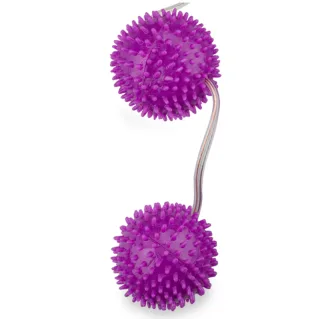 Vibrator Ein tiefes Vergnügen strukturierte Bälle Lila 3,6 cm