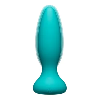 Analplug Kink Vibe aus Silikon mit Fernbedienung Grün 11,7 x Ø 3,8 cm