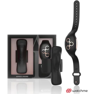 Slip-Vibrator mit Watchme-Fernbedienung Schwarz-Gold 9,6 x 3 cm
