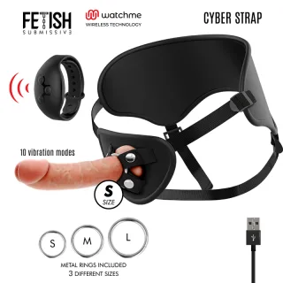 Strap-on Harness mit Fernbedienungs-DildUhren-Technologie 15,5 x 4 cm