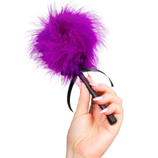 Fetisch-Toy Rosa Lila Marabou-Staubtuch