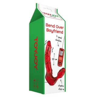 Strap-on Bend Over mit Vibration 17 x 3,5 cm
