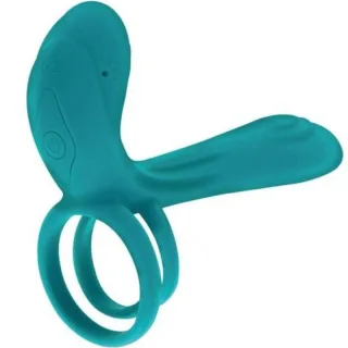 Penisring mit Vibration für Paare Grün