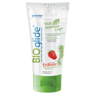 Gleitgel JoyDivision BIOglide Erdbeer auf Wasserbasis 80 ml