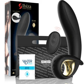 Aufblasbarer Anal-/Vaginal-Vibrator mit Fernbedienung