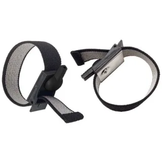 Penisring-Set Elektro-Schlaufen aus Stoff verstellbar Schwarz Ø 2,75 cm