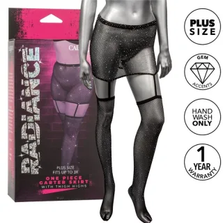 Straps-Set Radiance Strapsgürtel Schwarz Übergröße