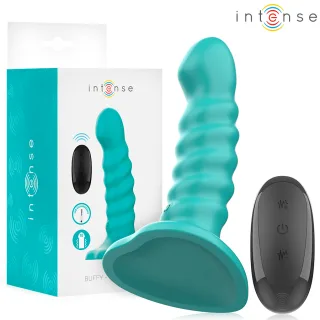 Vibrator Buffy S Spirale Design 10 Vibrationen Blau Fernbedienung 14 x 3 cm