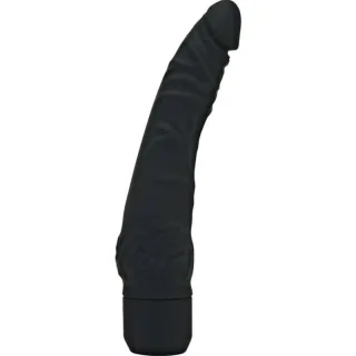 Realistischer Vibrator Klassischer Schlanker Schwarz