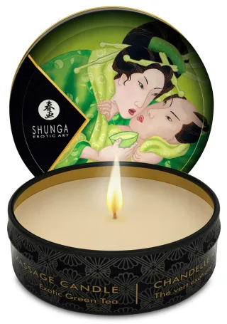 Shunga Massage Candle Zenitude 30 ml – Massagekerze mit Grüntee-Duft