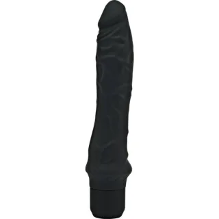 Realistischer Vibrator Klassischer Grosser Schwarzer 24,9 x 5,7 cm