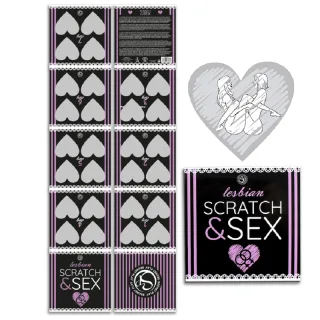 Erotik-Spiel Scratch & Sexspiel für Paare Lesbische Stellungen (Es/en/Fr/Pt/de)