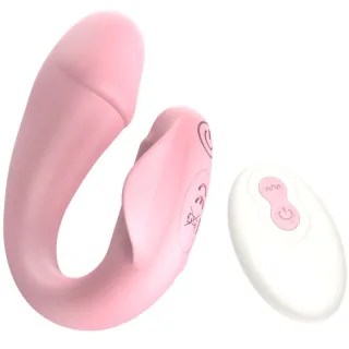 Vibrator Freshfun Cici Strap-On mit Fernbedienung & App Rosa