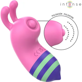 Auflegevibrator Intense Willie mit pulsierender Zunge Pink