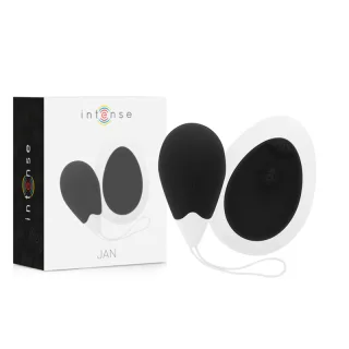 Ei-Vibrator Intense Jan mit Tropfenform und Fernbedienung Schwarz