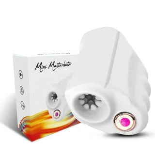 Masturbator Master Weiß mit Vibration