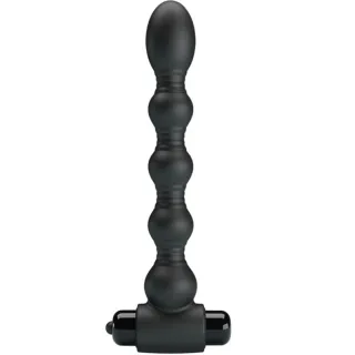 Analplug Lynn Silikon Anal Plug 10 Vibrationen Schwarz