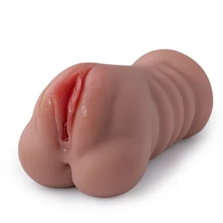 Ramar Vagina-Masturbator mit Vibration Transparent