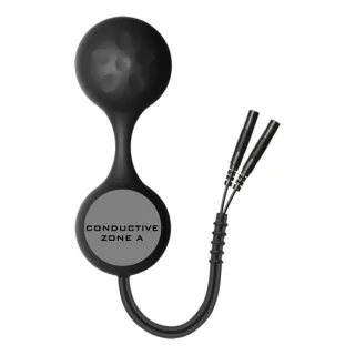 Liebeskugel Lula Elektro aus Silikon Schwarz 9,5 x Ø 4,45 cm