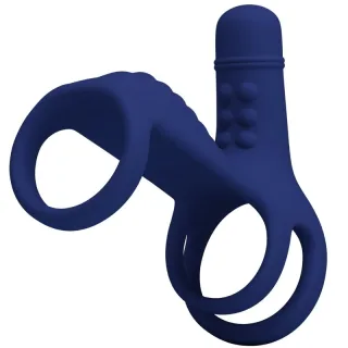 Penisring Elish Vibrationsring mit Verlngerung Blau