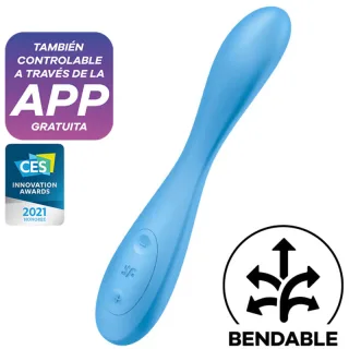 Vibrator g-Spot Flex 4+ Multi App Blau