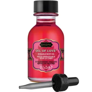 Massageöl Kamasutra Oil of Love Strawberry Dreams essbar 22 ml