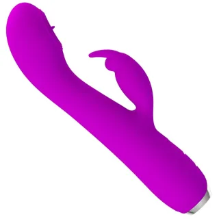 Rabbit-Vibrator Rachel Wiederaufladbarer mit Lila Saugnapf