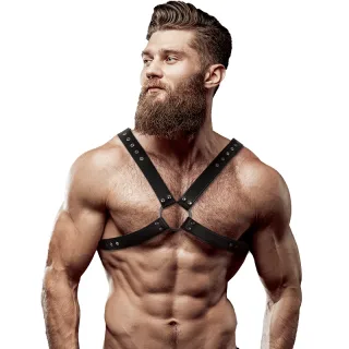 Harness Herren-Brustgeschirr aus Ökoleder