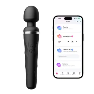 Lovense Domi 2 – Kraftvoller App-Massagestab mit beweglichem Soft-Touch-Kopf
