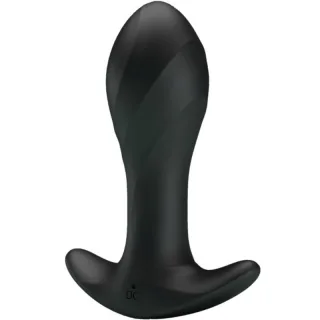 Analplug Schwarzer Analvibrator 1 cm
