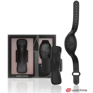 Slip-Vibrator mit Watchme-Fernbedienung Schwarz 9,6 x 3 cm