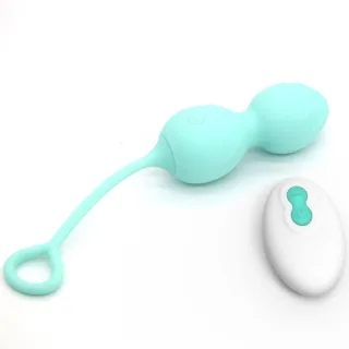 Vibro-Vaginalhantel Blossoms mit Fernbedienung Grün