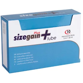 SizeGain Plus Gleitgel mit Kälteeffekt – 10 x 5 ml