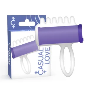 Auflegevibrator Finger-Stimulator Lila