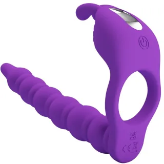 Analplug Blackney Penisringe mit Plug