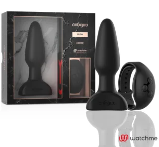 Anal-Vibrator mit Watchme-Fernbedienung Schwarz 13,2 x 3,8 cm