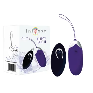 Ei-Vibrator Intense Flippy II mit Fernbedienung Lila 7 x 2,8 cm