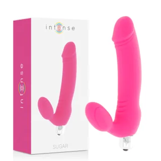 Vibrator Zucker Sieben Geschwindigkeiten Silikon Fushsia 3 x 17,5 cm