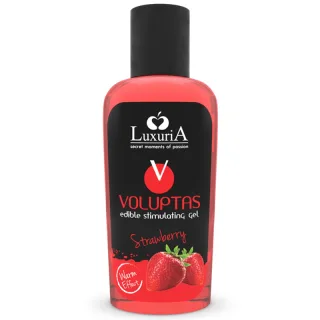 Massagegel Luxuria Voluptas essbar mit Wärmeeffekt Erdbeere 100 ml