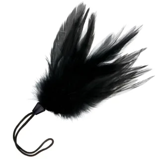 Federkitzler Schwarz 17 cm