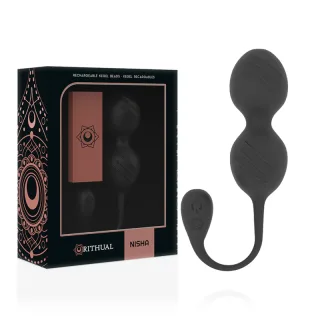 Vibrator Nisha Wiederaufladbare Vibrierende Kegelblle Schwarz