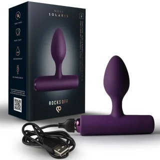 Analvibrator Nova Solaris schlank wiederaufladbar 16 Funktionen Violett