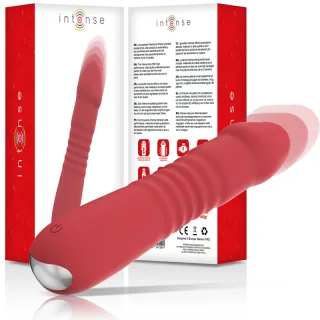 Vibrator Juni Up & Down 10 Rote Vibrationen 17,3 x 3,75 cm