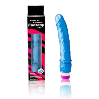 Realistischer Vibrator Wellen des Vergnügens Blau 23 x 4 cm